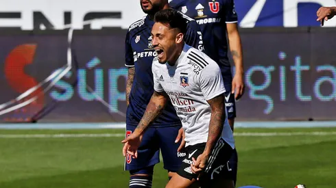 Marcos Bolados festejó ante la U en el 2021.