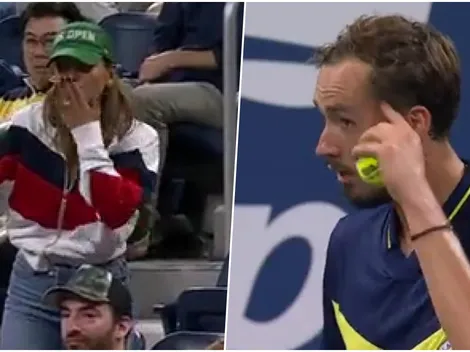 El show de Medvedev con una fanática en el US Open
