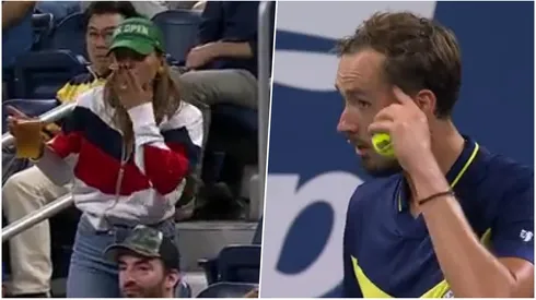 La fanática y Medvedev armaron un show aparte en el US Open