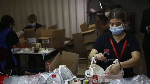 Santiago 12 enero 202. Mujeres trabajadoras en empresas. Marcelo Hernandez/Aton Chile