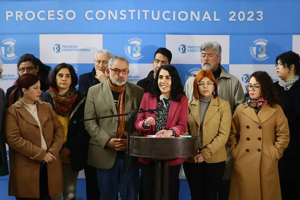 Algunos de los consejeros que rechazarán la nueva Constitución. Foto: @PROCESOCONSTI23/ATONCHILE