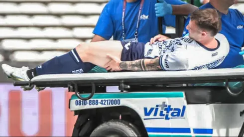 Bruno Barticciotto salió lesionado del partido que Talleres igualó ante Banfield. La T llegó a seis duelos sin victorias y casi sin anotar.