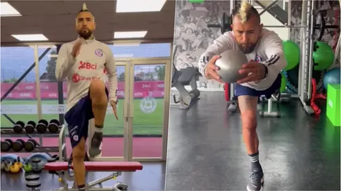 Arturo Vidal sigue trabajando con todo para poder regresar al fútbol lo antes posible.