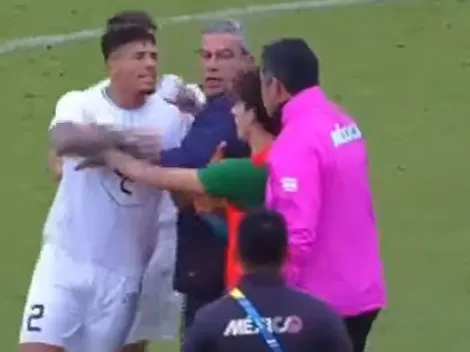 DT de México repasa a Alan Saldivia tras la trifulca callejera