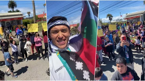 Fiesta en Puerto Saavedra por el regreso de Hugo Catrileo.