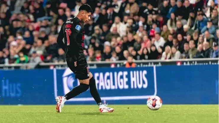 Darío Osorio anotó su segundo gol con la camiseta del Midjtylland.
