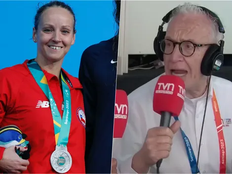 La emoción de Pedro Carcuro tras la plata de Kristel Köbrich