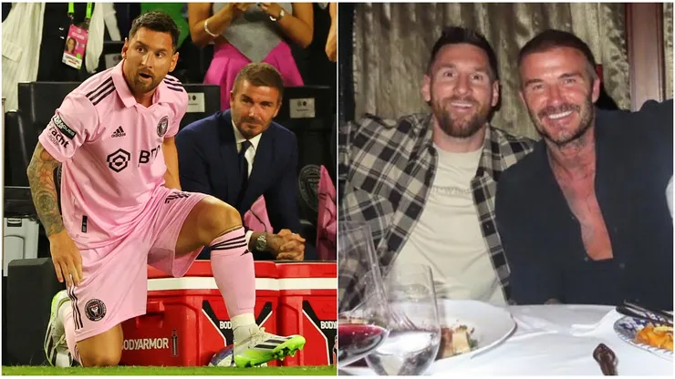 Lionel Messi de carrete con David Beckham en Miami.