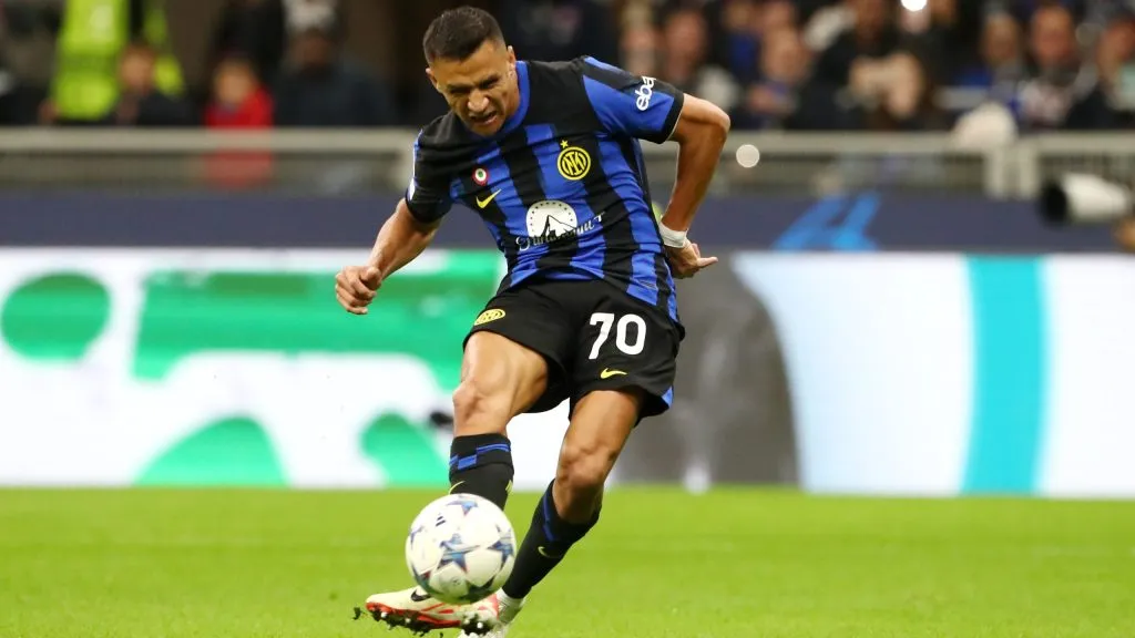 Alexis Sánchez anotó su primer gol de la temporada y ahora tendrá que demostrar para seguir en el Inter de Milán. Foto: Getty Images.