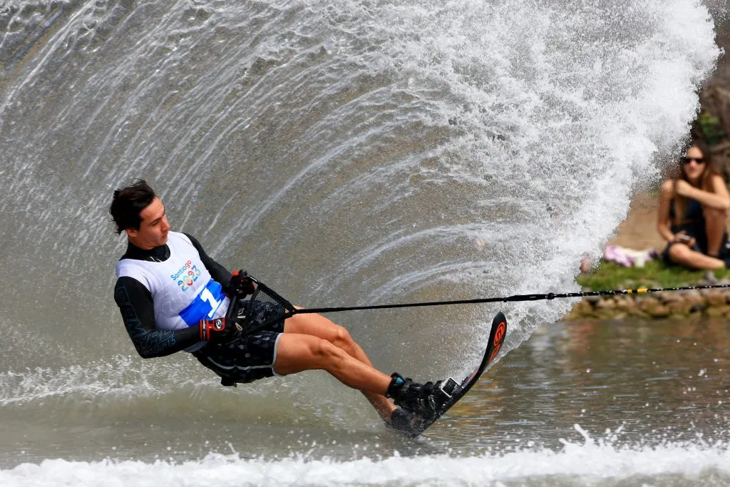 Martín Labra compitiendo por su revancha en los Juegos Panamericanos .(Foto de Javier Valdes Larrondo/Santiago 2023 vía Photosport)