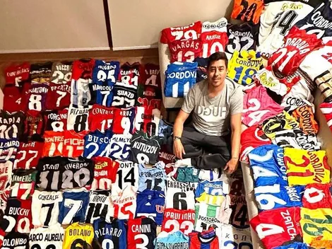 Nico Córdova muestra su colección con más de 100 camisetas