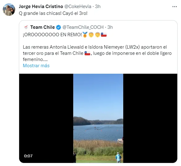 El remo hace vibrar a Coke Hevia con jornada de oro.