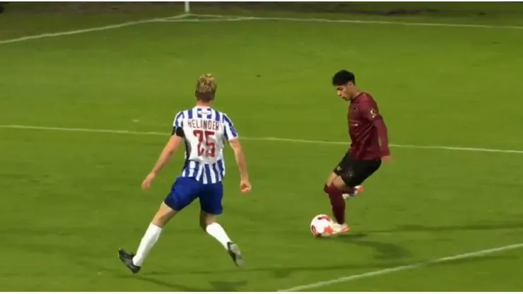 Darío Osorio fue fundamental en el gol que le dio tres puntos al Midtjylland lejos de casa.