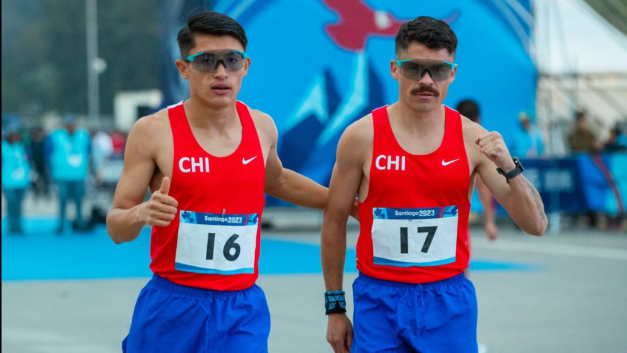 Hugo Catrileo (16) sumó la tercera medalla de plata para el Team Chile en Santiago 2023. | Foto: Photosport