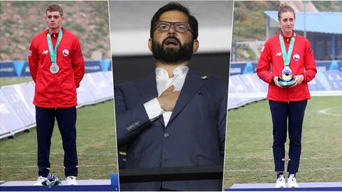 Presidente Boric felicita a los hermanos Vidaurre.