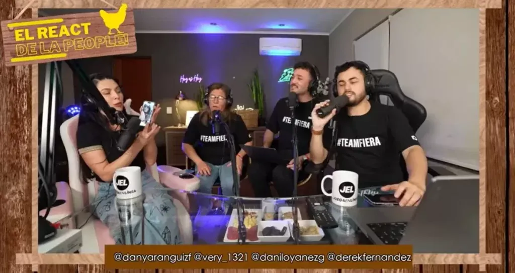 “El react de la people”.