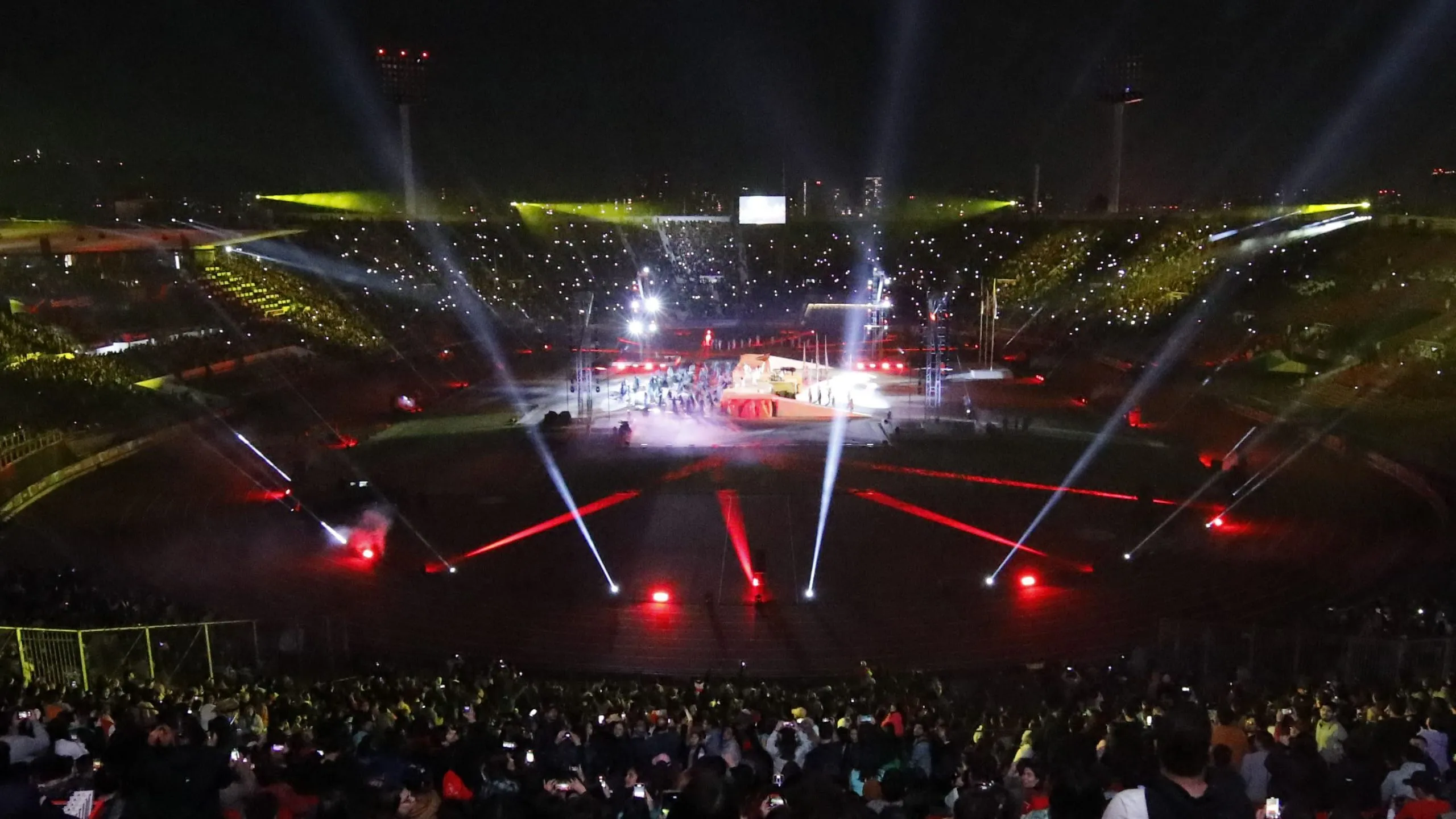Los Juegos Panamericanos Santiago 2023 comenzaron con una fiesta en el Estadio Nacional. Foto: Photosport.