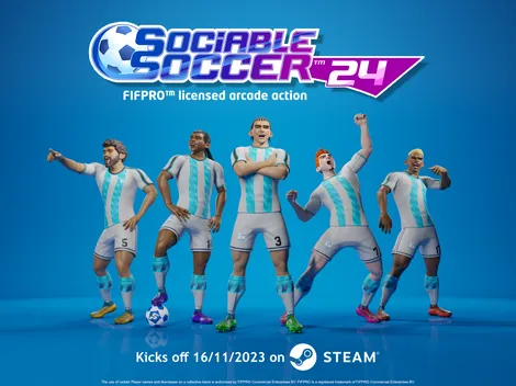 Sociable Soccer 24 prepara su estreno con anuncio sobre licencia FIFPRO