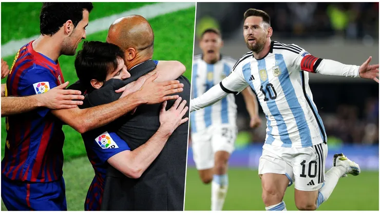 Olé: meme de Spiderman con Argentina y el Barcelona de Guardiola.