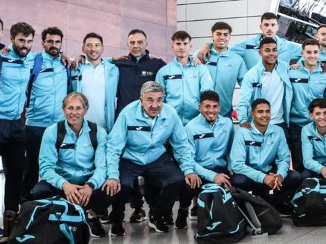 Uruguay llega a Chile y Saldivia muestra su bandita del mate