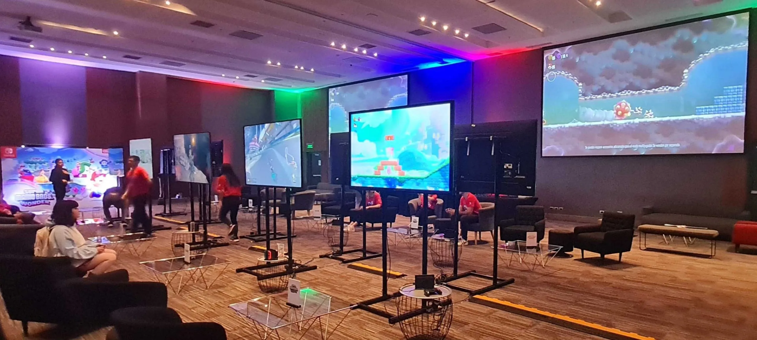 El Roadtrip de Nintendo tuvo como principal novedad la posibilidad de probar Super Mario Bros. Wonder, días antes de su lanzamiento. (Foto: Franco Abatte)