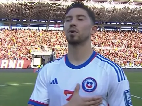 La emoción de Felipe Loyola con el himno de Chile