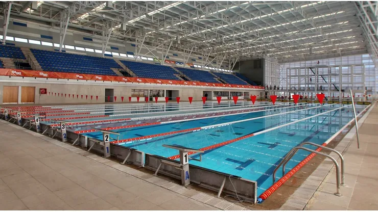 La piscina olímpica del Estadio Nacional presentó algunos problemas.