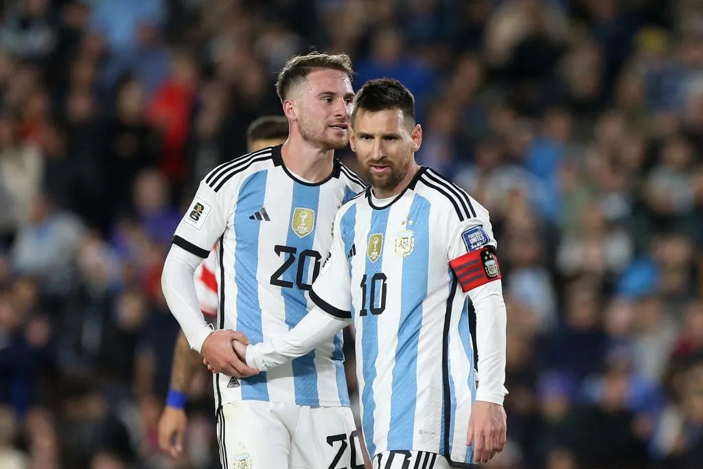 La Selección de Argentina, junto a Lionel Messi a la cabeza, visita a Perú en la próxima jornada de las Eliminatorias Sudamericanas al Mundial del 2026. Foto: Getty Images.