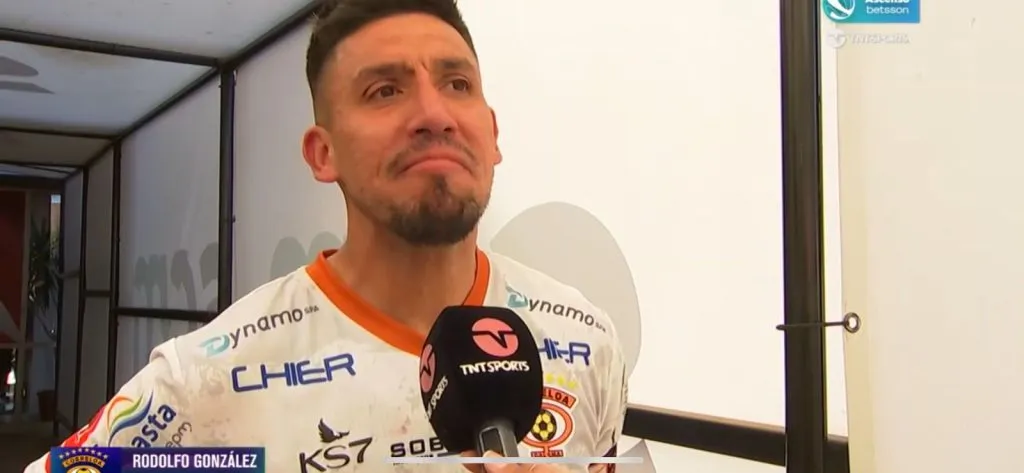 Rodolfo González, el capitán de Cobreloa. (Captura TNT Sports).