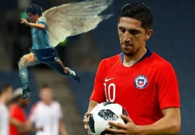 Diego Valdés fue el favorito de los hinchas de la selección chilena. 
