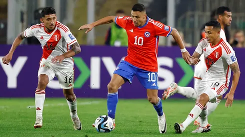 Alexis Sánchez volvió a jugar de '9' en el triunfo de Chile ante Perú.