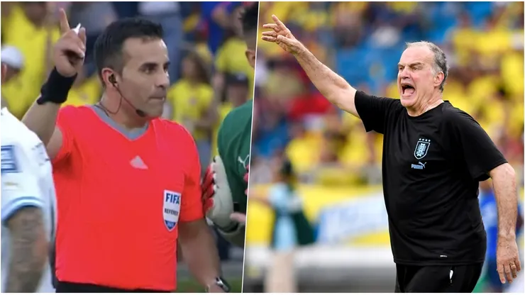 Piero Maza es criticado por Bielsa tras error ante Colombia.