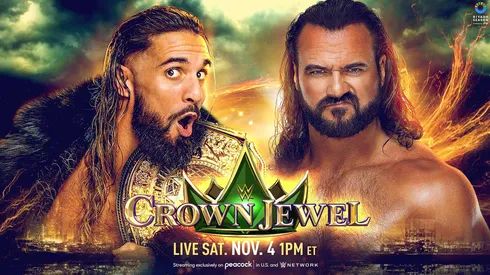 El combate entre Seth Rollins y Drew McIntyre es el primer confirmado de Crown Jewel 2023.