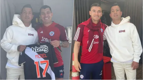 Valencia llegó a JPD para alentar a la Roja