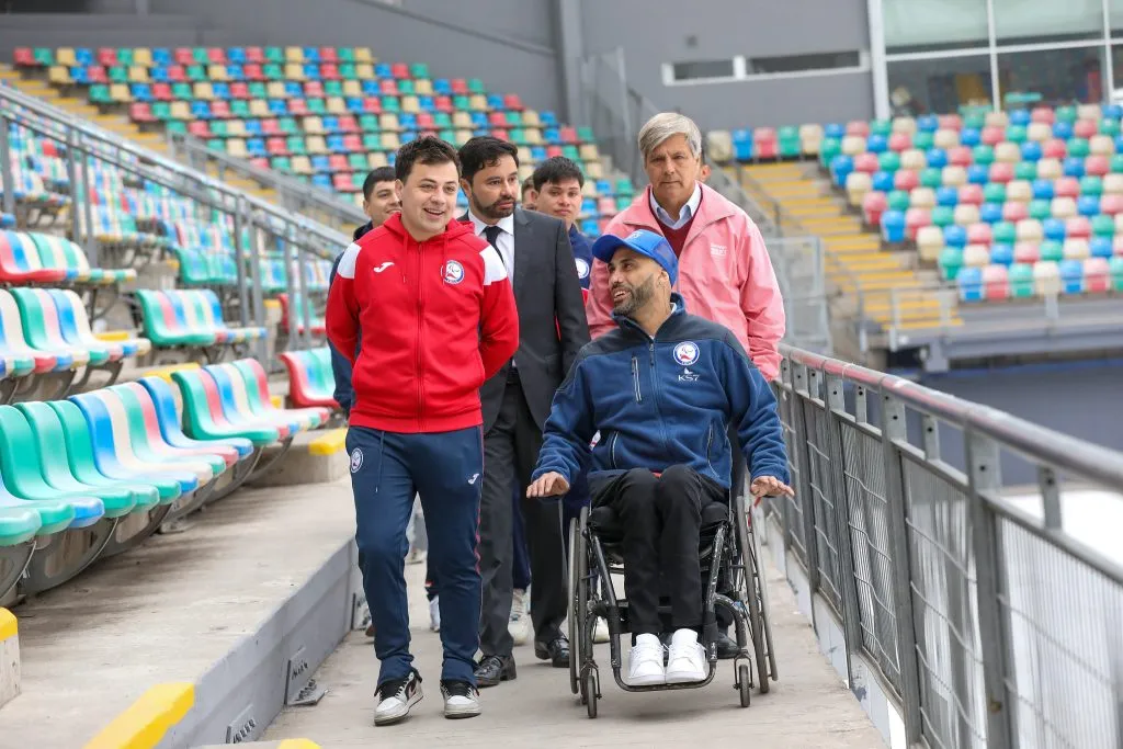 Harold recorrió las instalaciones del estadio de La Florida
