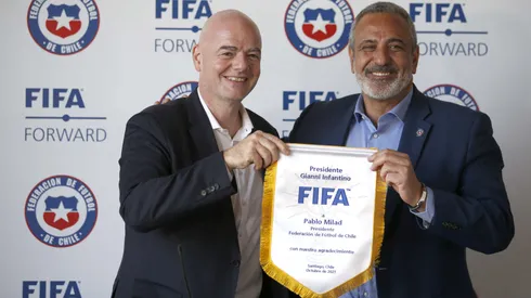 Gianni Infantino se reencuentra con Pablo Milad dos años después.