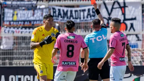 Brayan Cortés se fue expulsado ante Palestino previo a las eliminatorias con Chile.