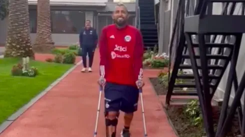 Arturo Vidal avanza tras su grave lesión y está un poco más cerca de volver a la acción.