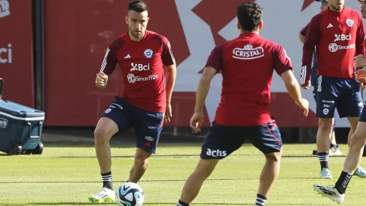 Matías Zaldivia fue parte del primer entrenamiento de la Roja adulta.