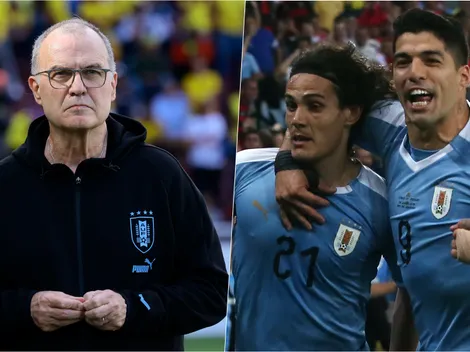 Bielsa no da pie atrás con Suárez y Cavani en Uruguay