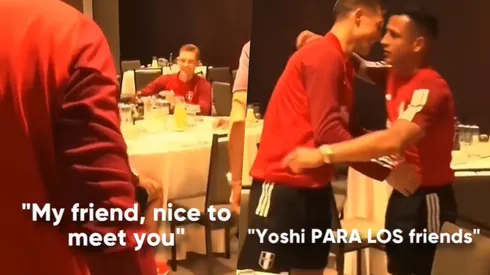 Yotún recibió a Sonne con un notable inglés.