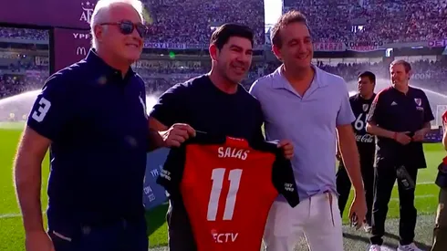 Marcelo Salas recibió un emotivo homenaje de River Plate en un Monumental lleno.