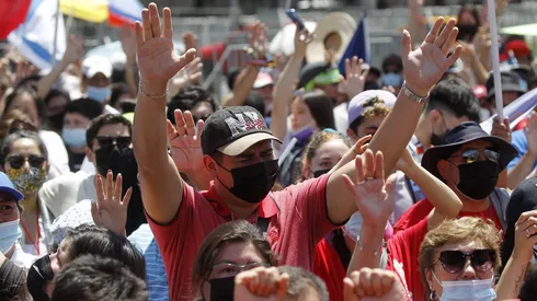 Marcha por Jesus en el Día Nacional de las Iglesias Evangélicas y Protestante, en 2021.