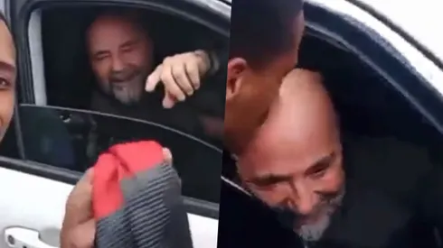 Jorge Sampaoli vivió un peculiar momento con un fanático del Flamengo.