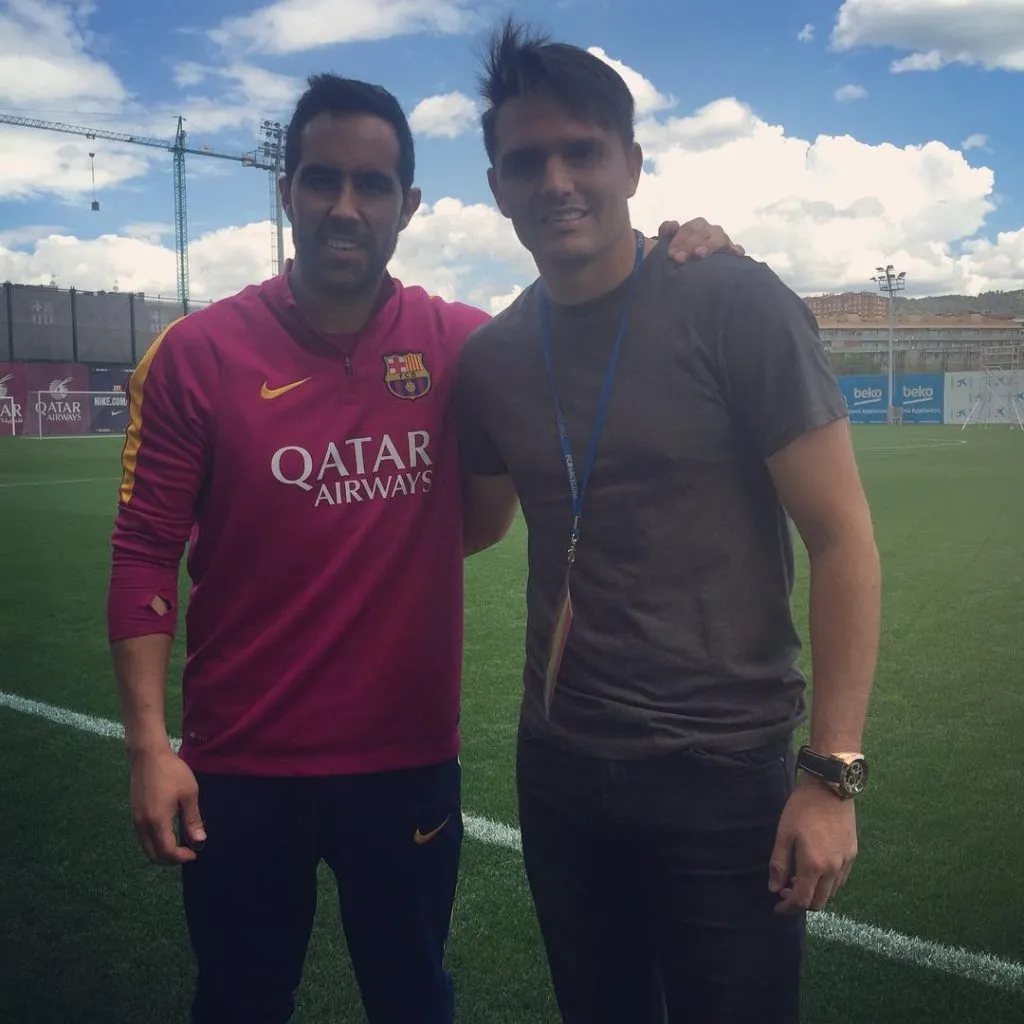 La visita de Olarra a Bravo en el 2016.