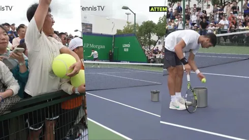 Alcaraz dejó locos a los hinchas en el Masters de Shanghai.