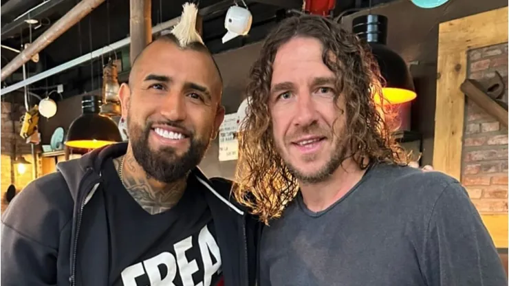 El King se reunió con Puyol en Chile.