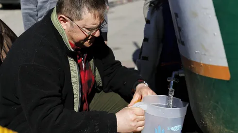 Punto de abastecimiento de agua.