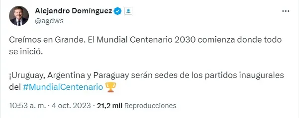 La confirmación de parte de Conmebol (@agdws)