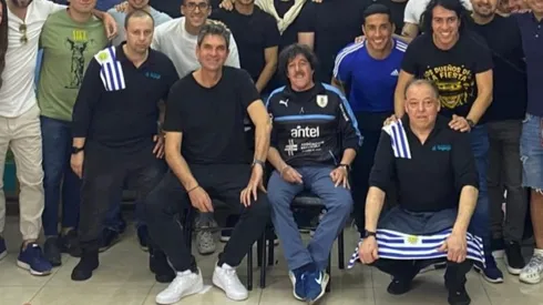 Pellegrino y sus pupilos visitaron la Parrillada La Uruguaya antes de volver al triunfo después de casi tres meses.